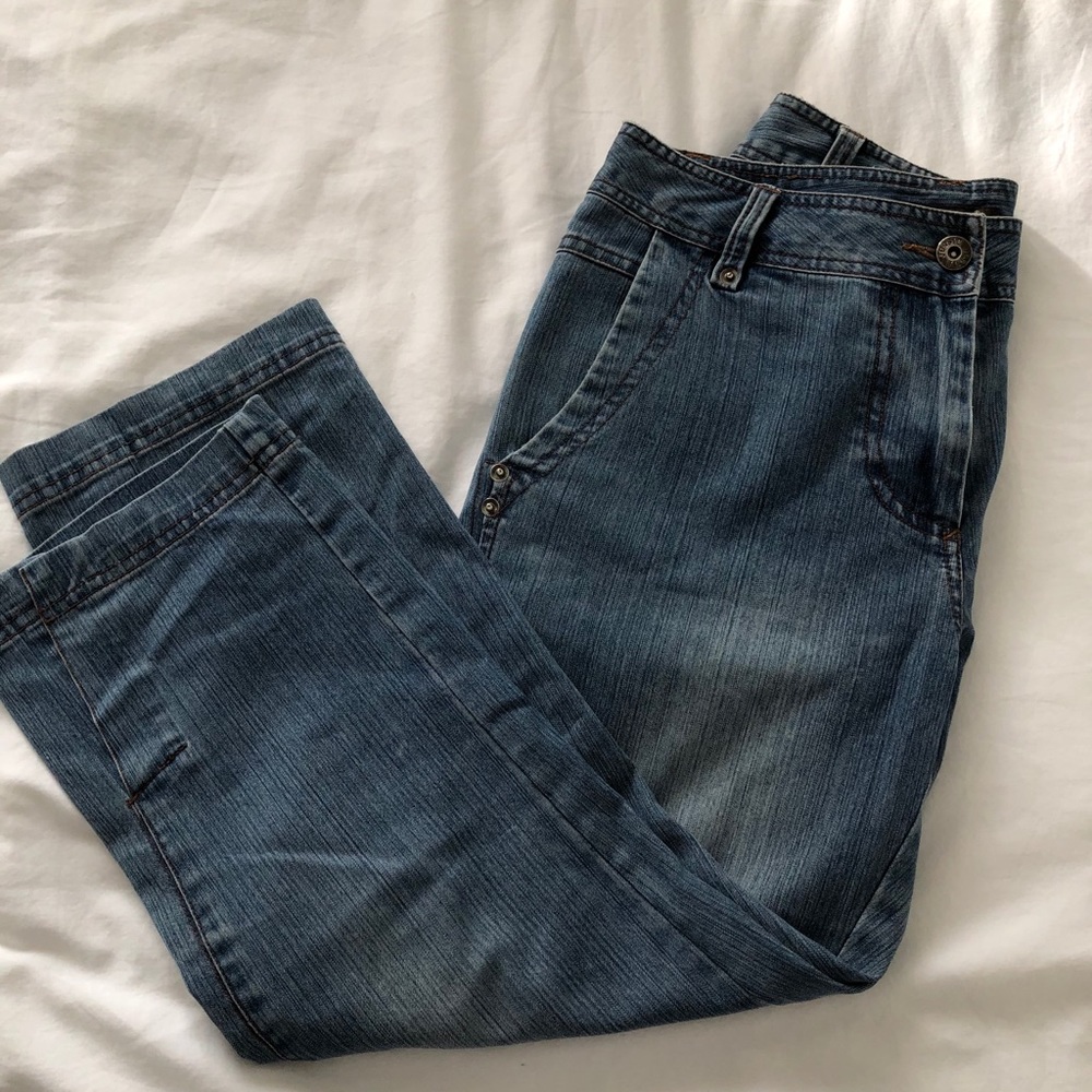 blue denim jeans